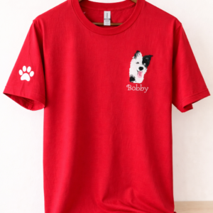 custom pet embroidery t shirt