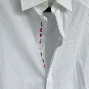 Custom Embroidered White Shirt